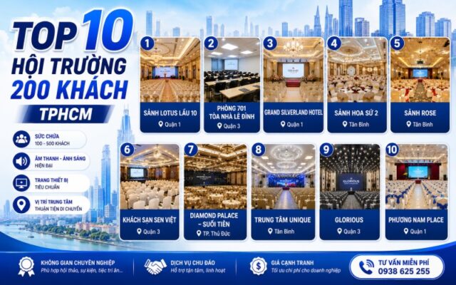 Hội Trường 200 Khách TPHCM